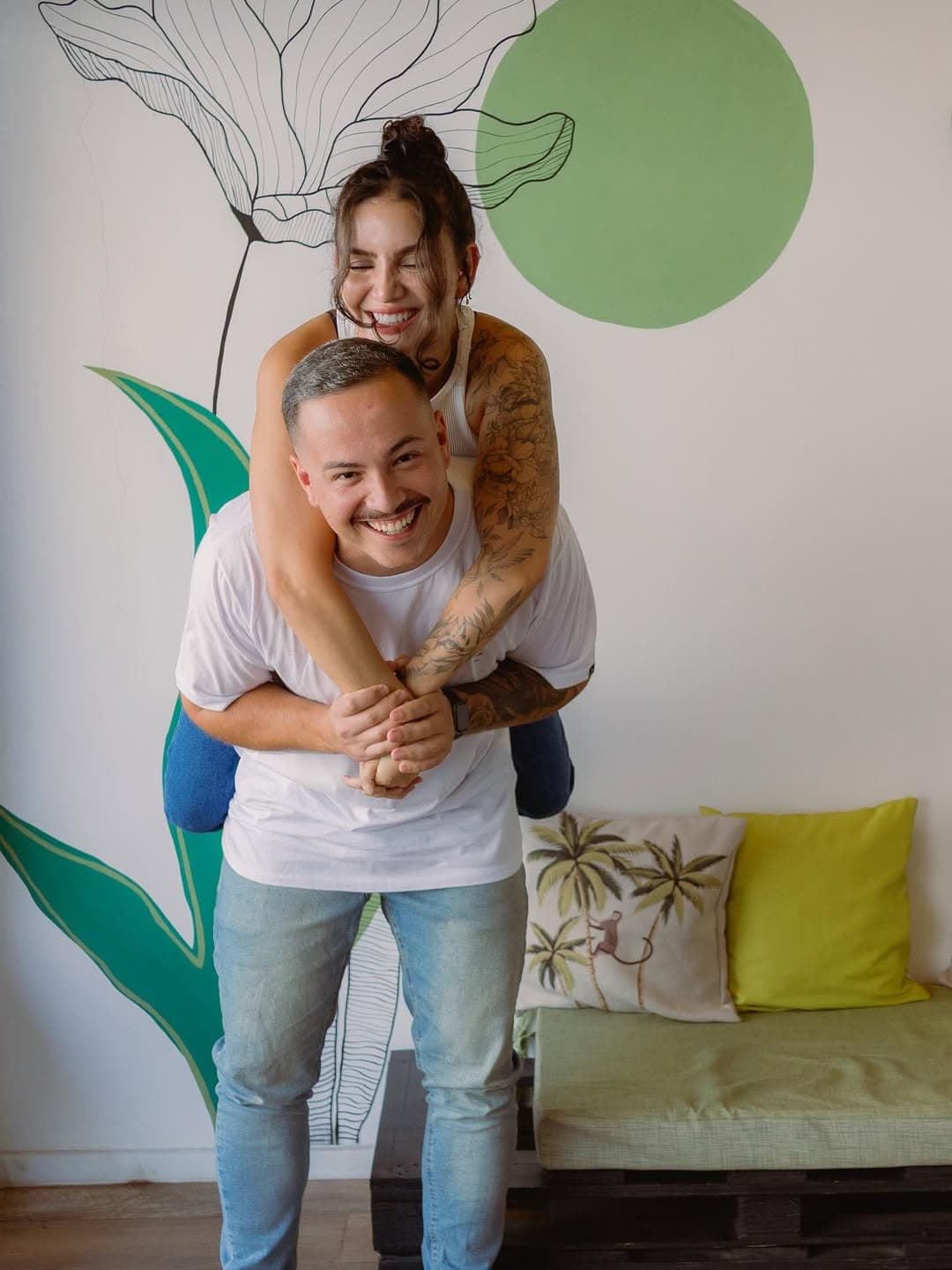 Henrique e Sarah brincando